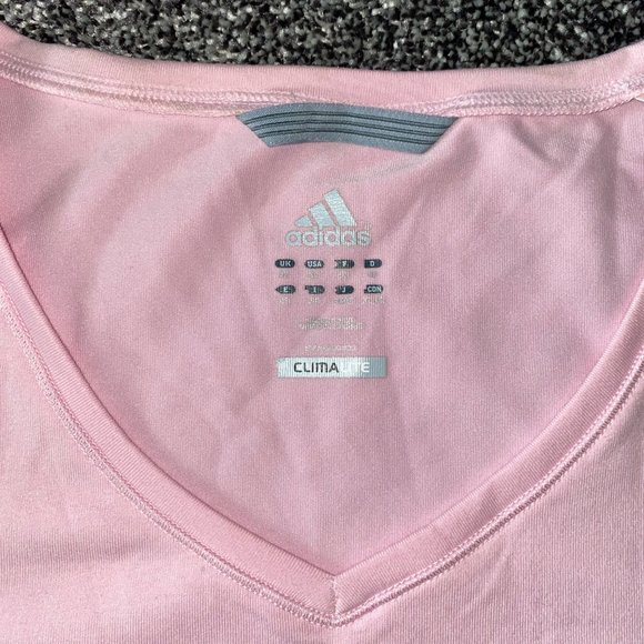 NWT Adidas Womens Multifunctional Essentials Tee Pink - Picture 2 of 5